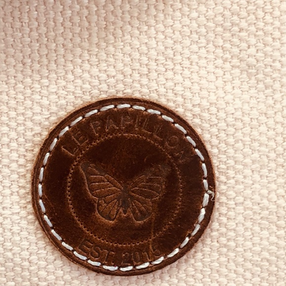 Le Papillon canvas and leather crossbody - Picture 4 of 16